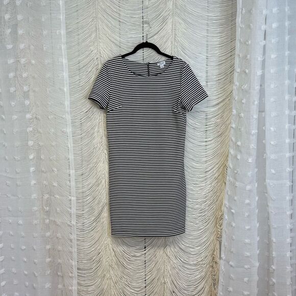 Splendid Black White Striped Shift Dress Size Small - Picture 1 of 12